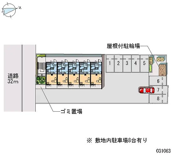 ★手数料０円★高崎市上中居町　月極駐車場（LP）